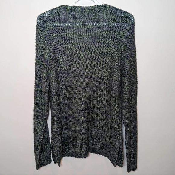 Mountain Warehouse Green Purple Blend Scoop Neck Knit Sweater  Top Woman 8 - Picture 3 of 11